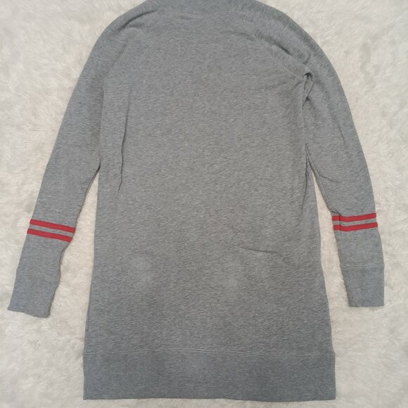 Free People Women's Gray Stripped Long Sleeves Dress Size M - Picture 3 of 8